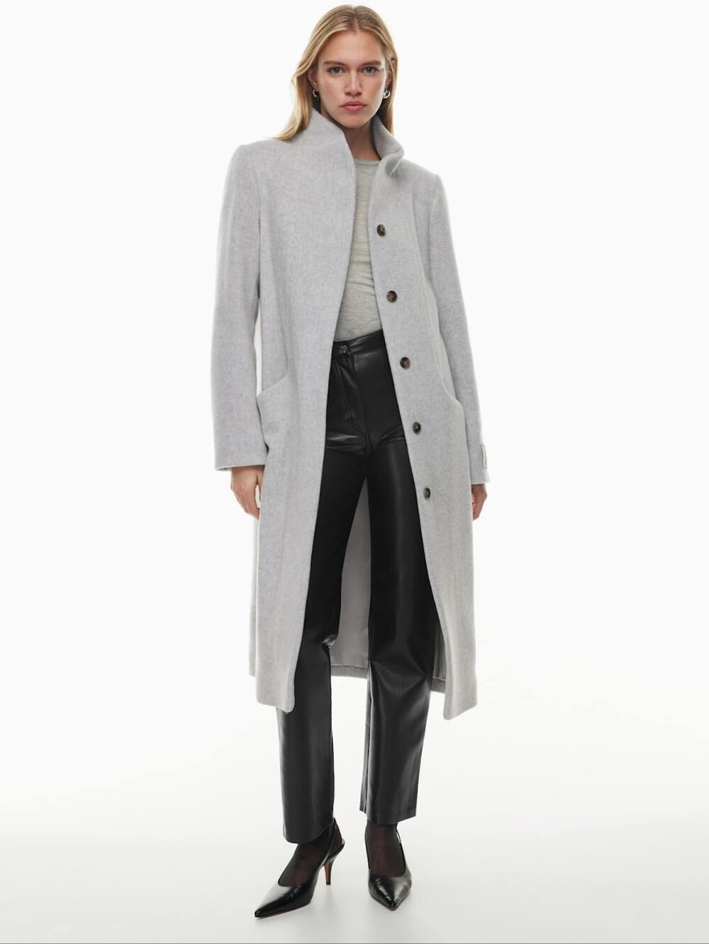 Aritzia Wilfred The Cocoon Long Coat - Wool Cashmere